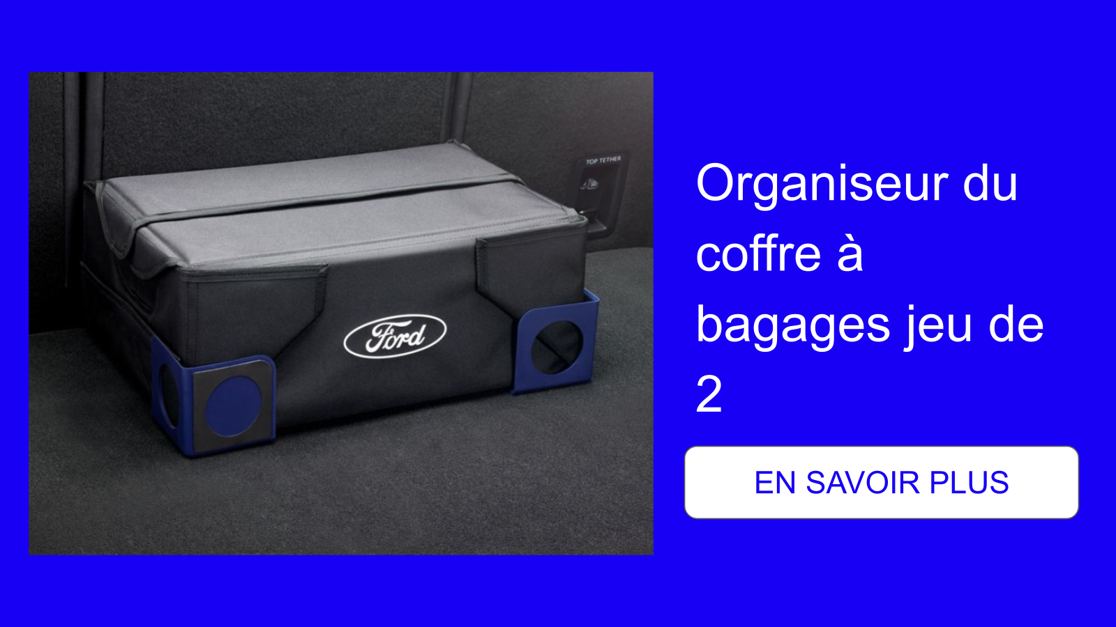 Organiseur du coffre à bagages jeu de 2